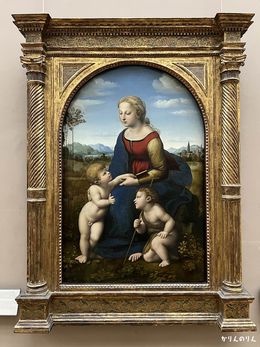 ルーブル美術館(聖母子と幼き洗礼者聖ヨハネ)_パリ1日観光モデルコース