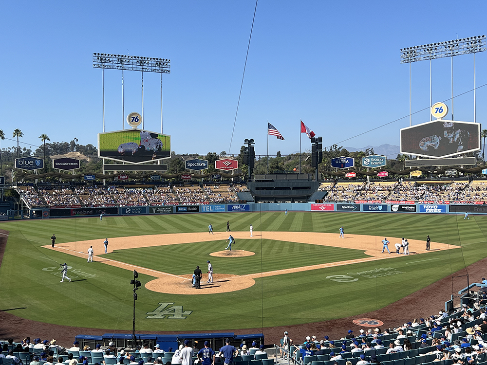 ドジャースタジアム2_アメリカ周遊ルート